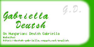 gabriella deutsh business card